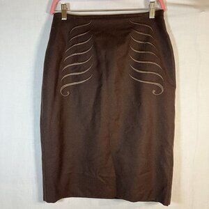 Arvelle Italian Skirt Brown‎